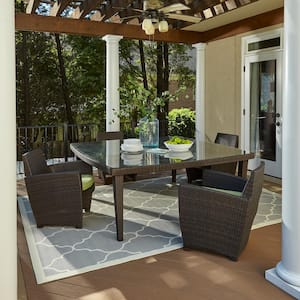 Newport Grey  Doormat 3 ft. x 5 ft. Indoor/Outdoor Patio Area Rug