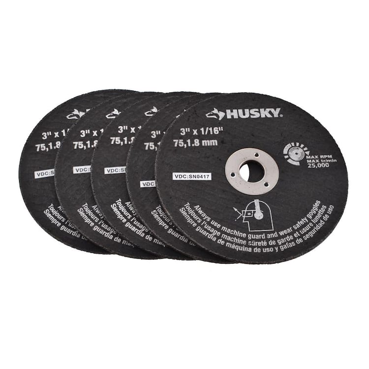 Husky Replacement Discs for Air Powered Cut-Off Tools (5-Pack)