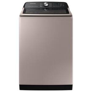 5.1 cu. ft. Smart High-Efficiency Top Load Washer with Agitator, ActiveWave and Super Speed in Champagne, ENERGY STAR