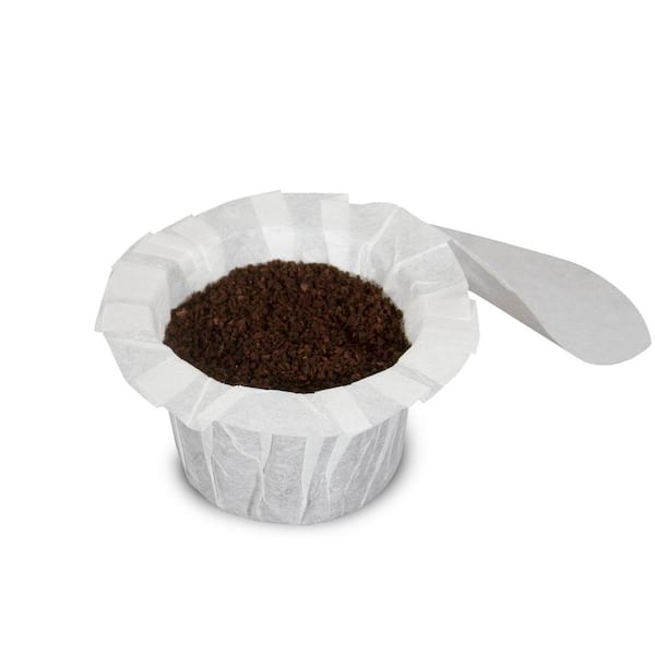 PERFECT POD EZ-Cup 2.0 Starter Bundle Reusable Coffee K Cup Pod with 125  Coffee Paper Filters and EZ Scoop BUN90076 - The Home Depot