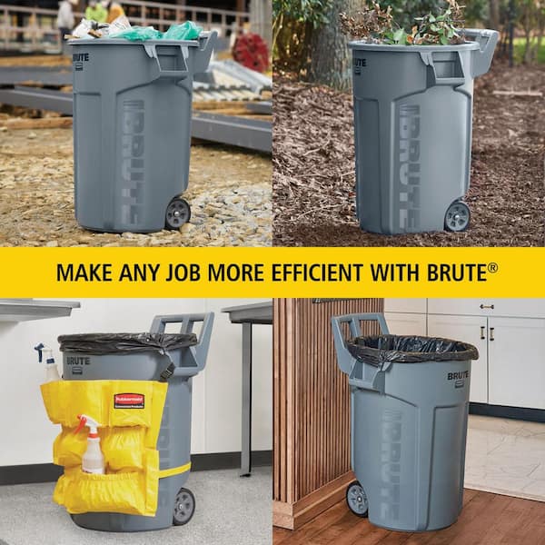Rubbermaid Commercial Products BRUTE 44 Gal. Grey Round Vented