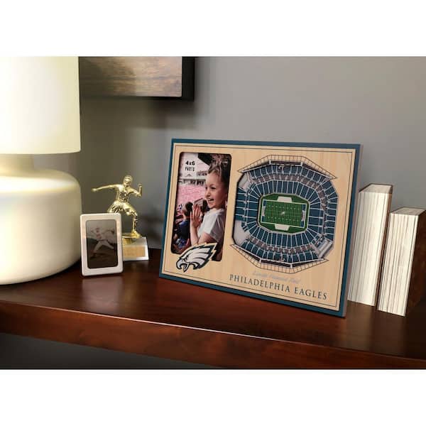 NFL Philadelphia Eagles Team Colored 3D StadiumView with 4 in. x 6 in. Picture Frame