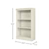 StyleWell 43 in. Black 3-Shelf Basic Bookcase with Adjustable