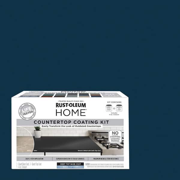 Rust-Oleum Home 1 qt. Navy Satin Interior Countertop Paint Kit