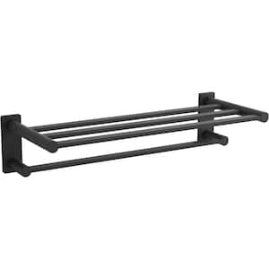 Parallel 4-Bar Hotelier Towel Rack in Matte Black