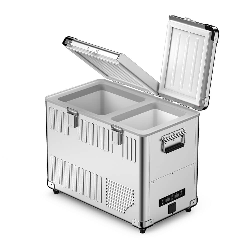 1.8 cu. ft. 53 qt. Dual Zone Car Refrigerator with App Control & Aluminium Casing for Travel Camping, -4°F-68°F price history on PriceWatchPro