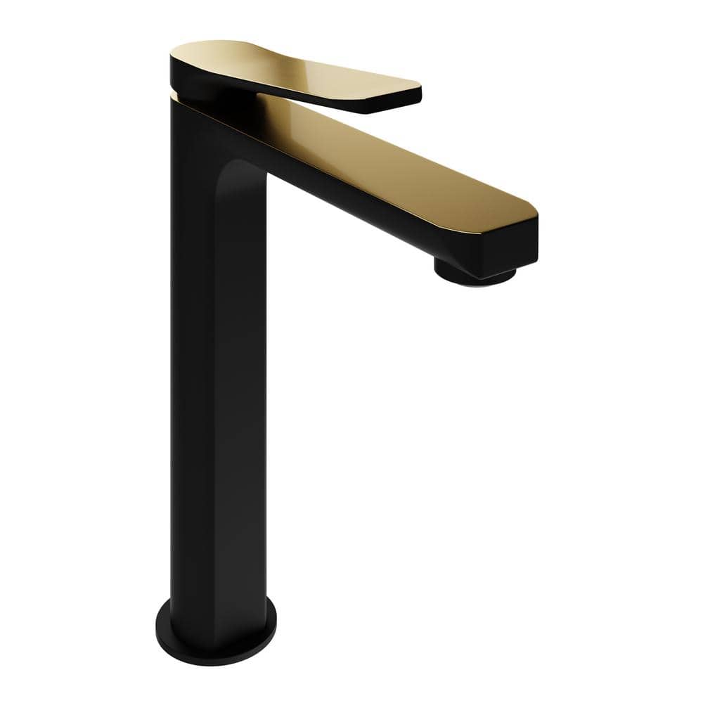 Single-Handle Single-Hole Bathroom Vessel Sink Faucet with Pop-Up Drain in 