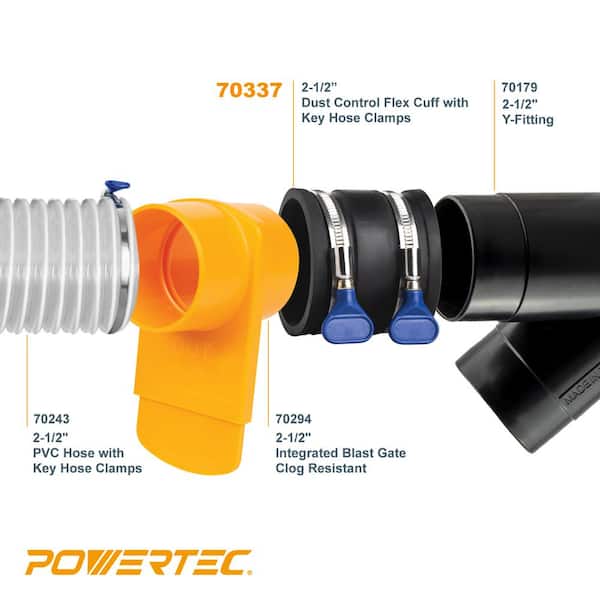 yoi 4 Dust Collection Fittings POWERTEC 4