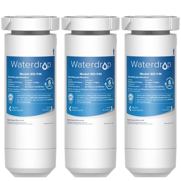 2 Filters Maxblue XWF NSF Certified Refrigerator Water Filter Package may vary Replacement for GE® XWF 
