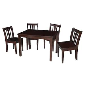 Jorden Rich Mocha 5-Piece Child's Table Set