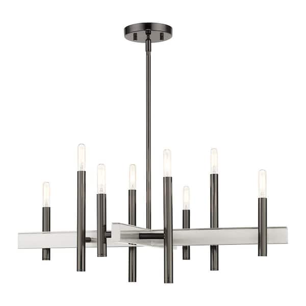 Willard 8-Light Black Chrome Chandelier