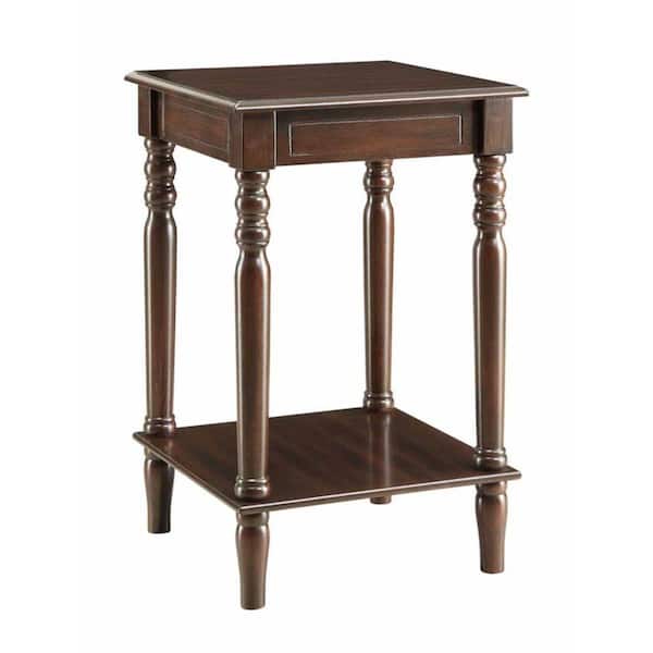 Venetian Worldwide Hamilton Brown Red Accent Table