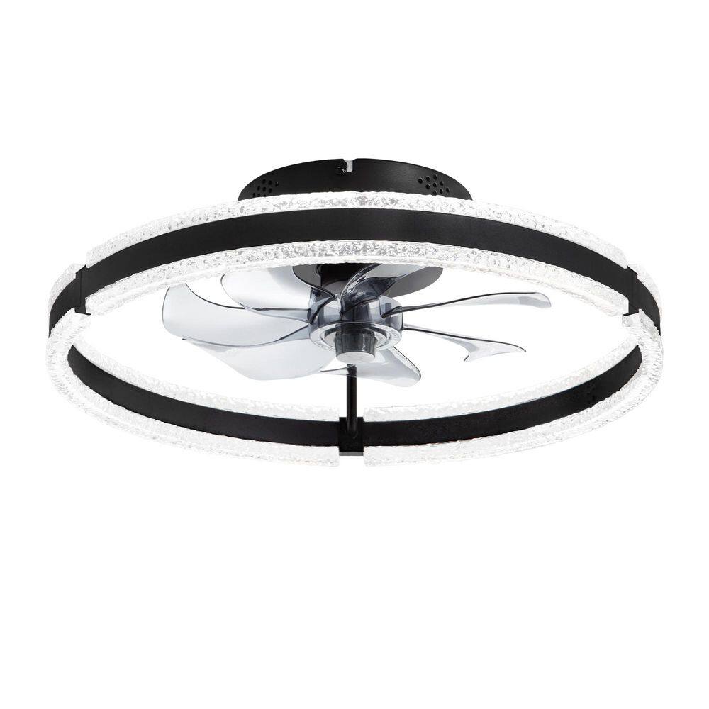 20 in. Smart Indoor Black Ceiling Fan with LED and Remote/App Control, 6 Speeds, Quiet DC Motor for Bedroom price history on PriceWatchPro