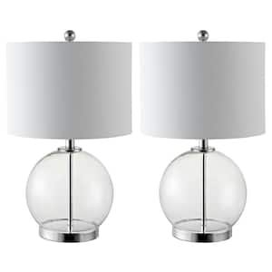 Lonni 22.5 in. Clear/Chrome Table Lamp