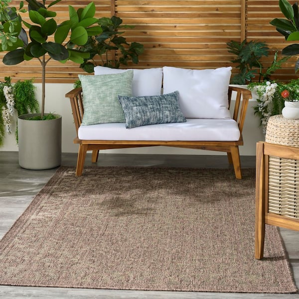 Tulum Brown 4 ft. x 6 ft. Center medallion Contemporary Area Rug