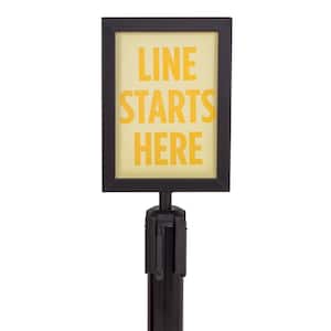 US Weight Heavy-Duty Steel Stanchion Steel Frame Sign Holder with Plexiglass Covers
