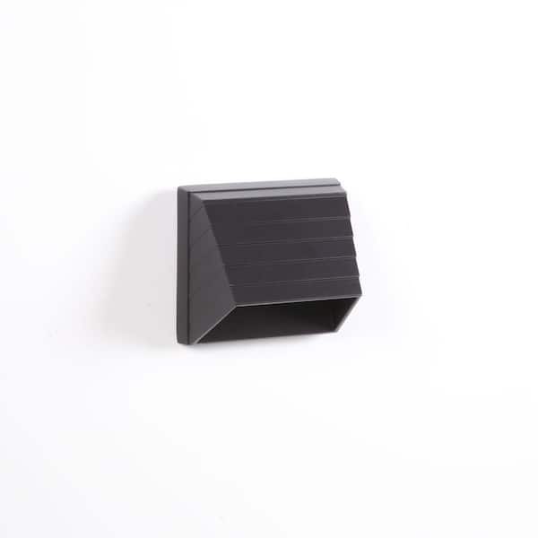 Deckorators 3.5 in. x 3.5 in. Black Square Deck Post Sconce