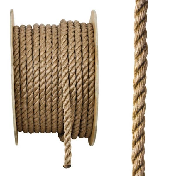 5/8 in. x 200 ft. Polypropylene Twist Rope, Brown