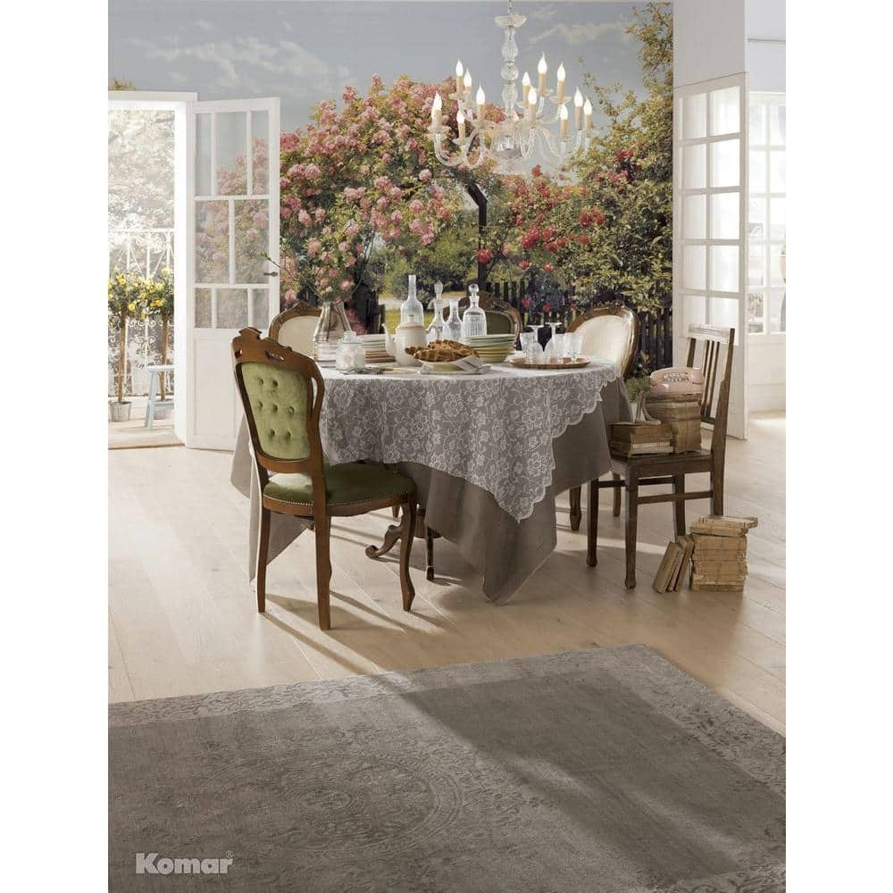 Have a question about Komar 100 in. x 145 in. Rose Garden Wall Mural ...