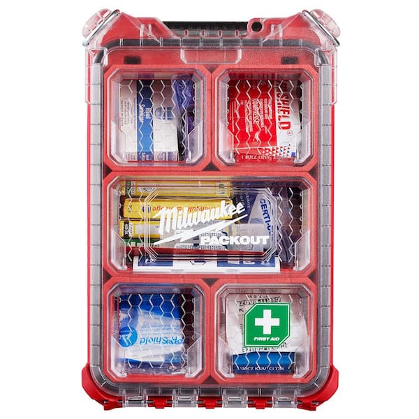 Portable First aid kit, Household Medicine Storage Box, can be Used for  car, Home, Camping, Office,White 