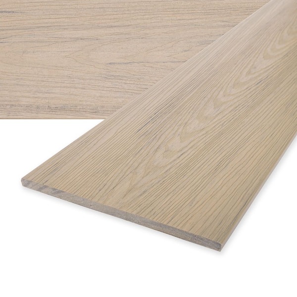 Venture 1/2 in. x 12 in. x 12 ft. Shoreline Brown Composite Decking Fascia Board