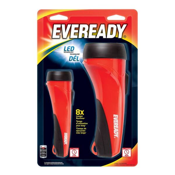 Eveready General Purpose LED Flashlight 2 Pack EVEL152S - The Home Depot