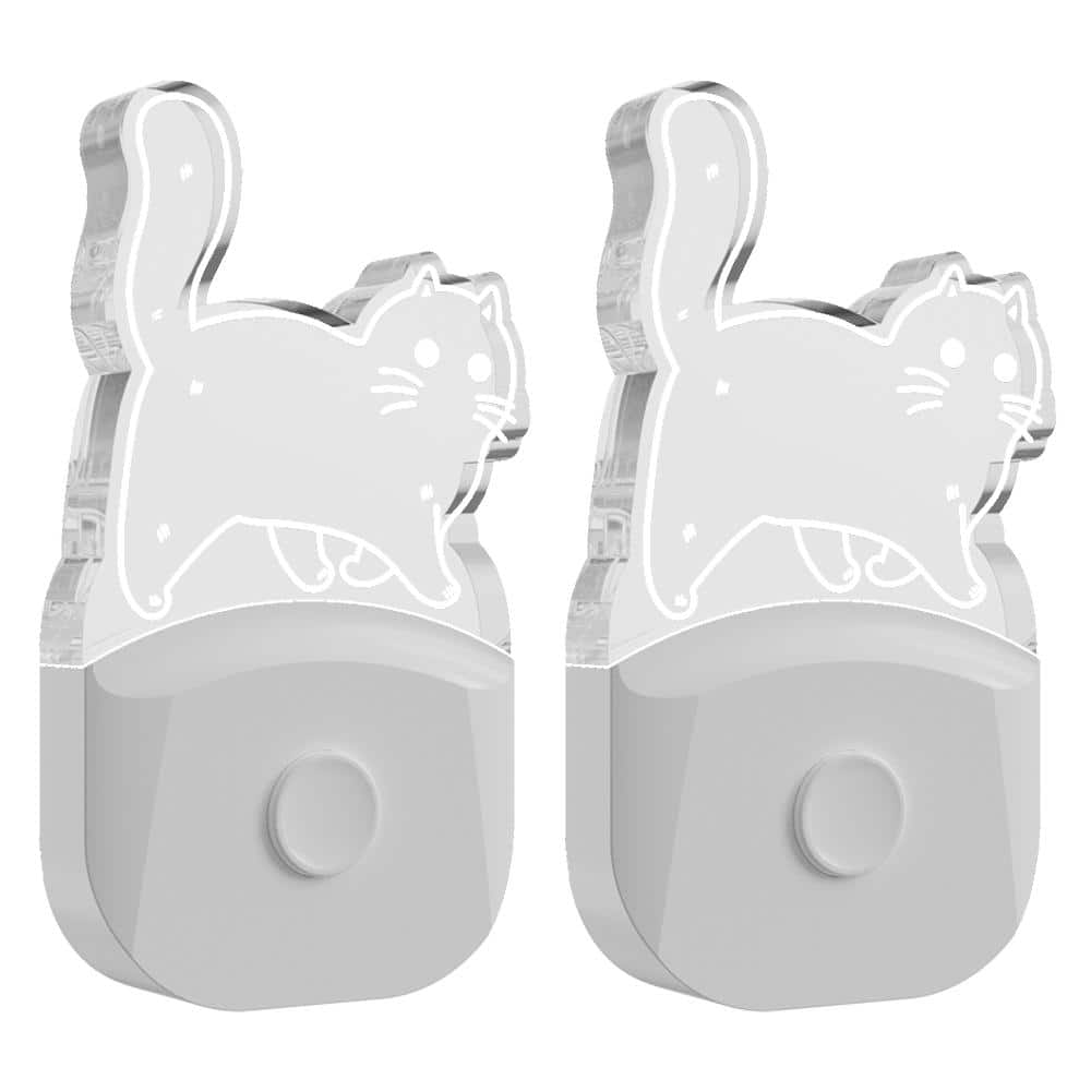 1-Light RGB Cat Night Lights with Light Sensor,Plug-in Nightlight for Kids, Bedroom, Party, Holiday,2 Pack price history on PriceWatchPro