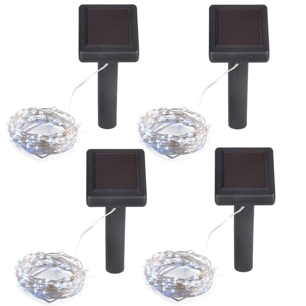Everyday Outdoor 20 ft. Multi-color Solar Micro Bulb LED String Light with 