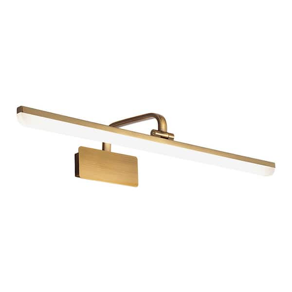 Nimbus 1-Light 31.5 in. W Brushed Gold Integrated LED Vanity Light Bar with Selectable CCT and Acrylic Lens for Bathroom