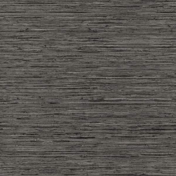 RoomMates Grasscloth Grey Vinyl Peel and Stick Wallpaper Roll (Covers 28.18 sq. ft.)