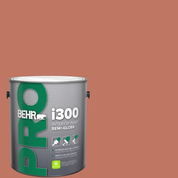 BEHR PRO 1 gal. #210D-6 Caribbean Coral Semi-Gloss Interior Paint