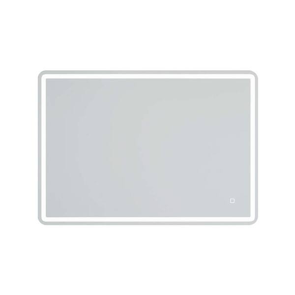 Unbranded 40 in. W x 28 in. H Large Rectangular Frameless Wall-Mount Anti-Fog Bluetooth LED Light Bathroom Vanity Mirror