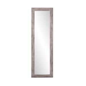 Oversized Weathered Grey Barn Wood Mirror (71.5 in. H X 22 in. W)