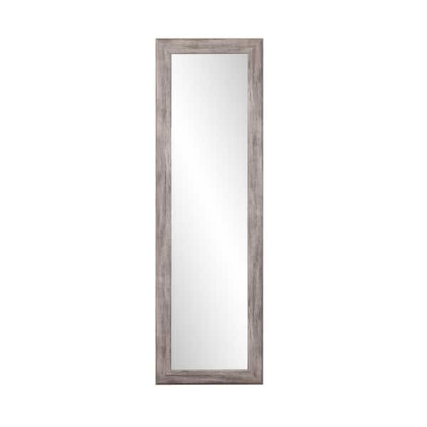 BrandtWorks Oversized Weathered Grey Barn Wood Mirror (71.5 in. H X 22 in. W)