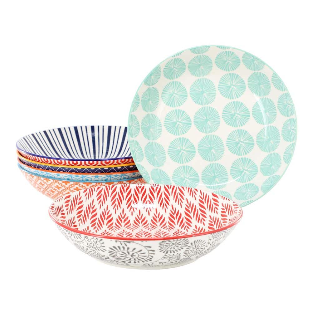 Amelia 6 Piece Assorted Stoneware Bowl Set