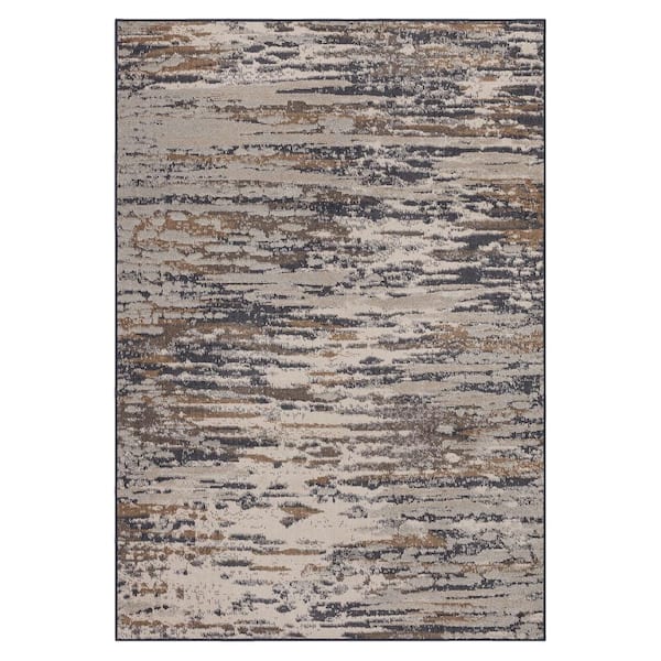 Mohawk Home Talcott Storm 8 ft. x 10 ft.Modern Contemporary Abstract Painterly Area Rug