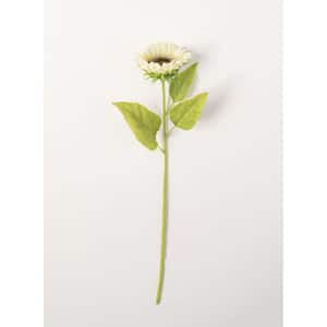 30.5 in. White Artificial Sunflower Stem