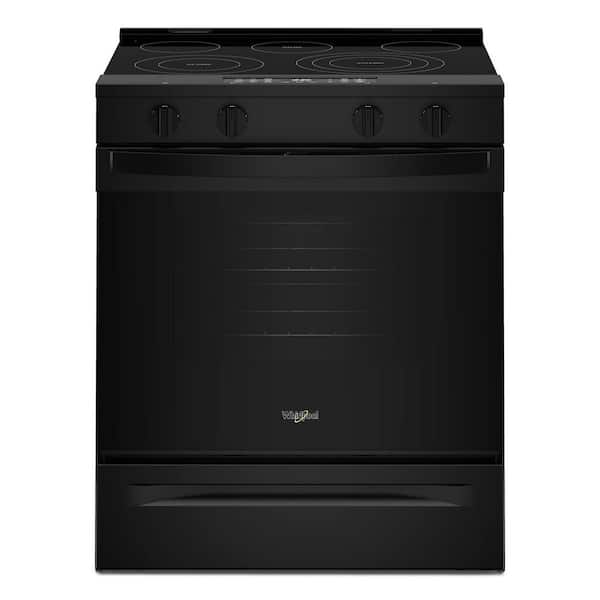 30 in. 5 Element Slide-In Electric Range in Black with Air Cooking Technology