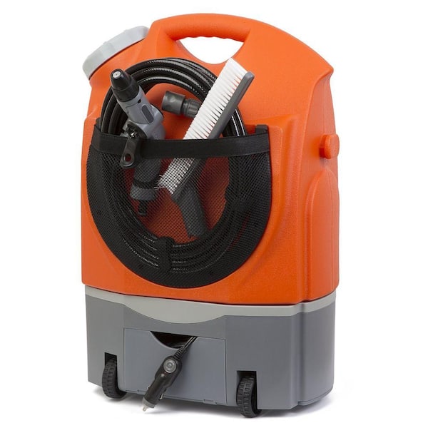 Ivation IVASWASHER Portable Smart Washer 12-Volt 130.5 PSI Adjustable 0.5 GPM w/Water Tank, Rechargeable Electric Spray Washer - 2