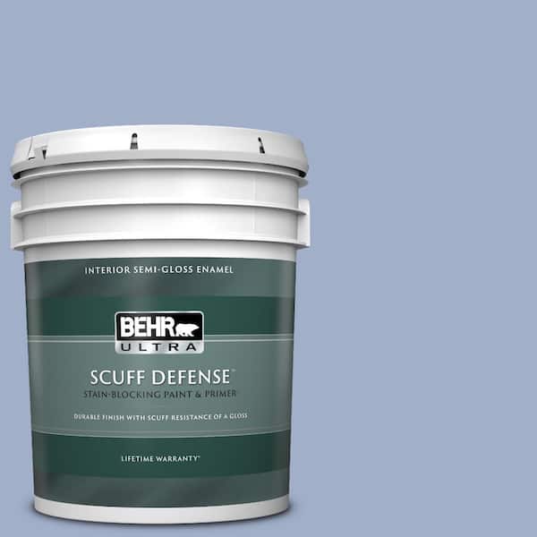 BEHR ULTRA 5 gal. #610D-4 Bellflower Extra Durable Semi-Gloss Enamel Interior Paint & Primer