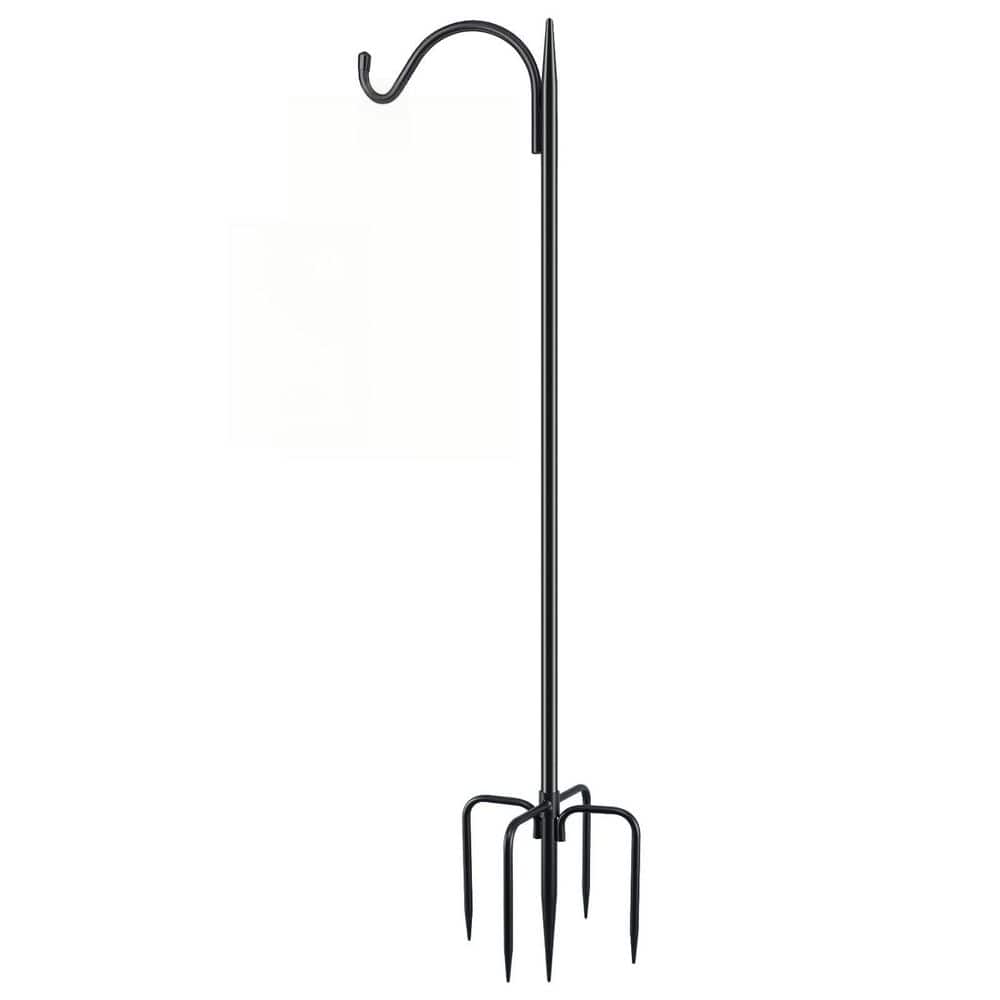 48 in. Upgrade Version Shepherds Hook Bird Feeder Pole with 5 Prongs Base, Heavy Duty Outdoor Garden Poles price history on PriceWatchPro