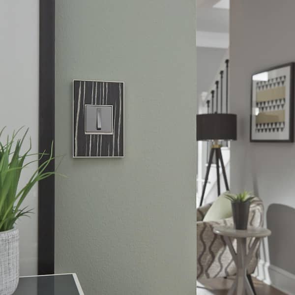 adorne 1 Gang Decorator/Rocker Wall Plate, Macassar (1-Pack)
