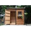 Outdoor Living Today Garden Saver 8 ft. W x 4 ft. D Cedar Wood Shed with  Single Doors and Cedar Roof (32 sq. ft.) GS84-S-CEDAR-AK - The Home Depot