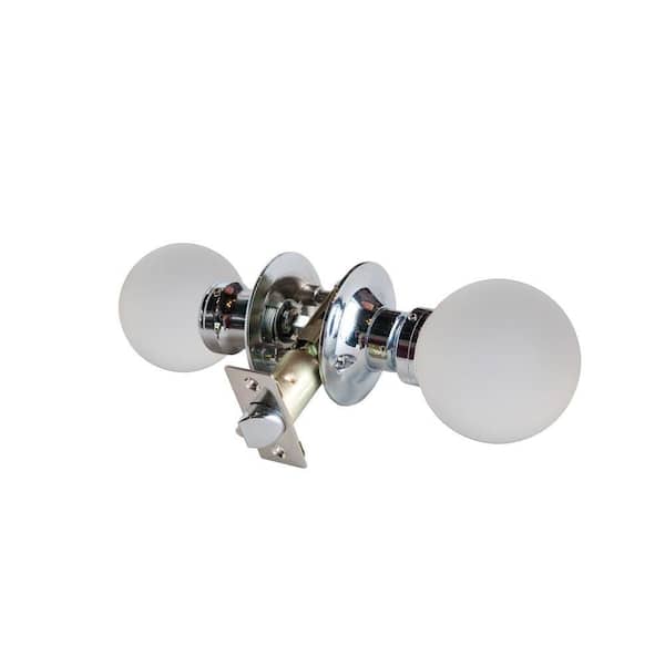 Krystal Touch of NY Moon Crystal Chrome Passive Door Knob with LED Mixing Lighting Touch Activated