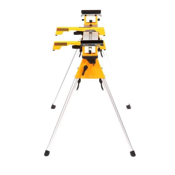 DEWALT - 15 Amp Corded 12 in. Single Bevel Compound Miter Saw with 500 lbs. Capacity Compact Miter Saw Stand