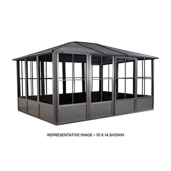 Korado 10 ft. x 17 ft. Dark Grey Solarium
