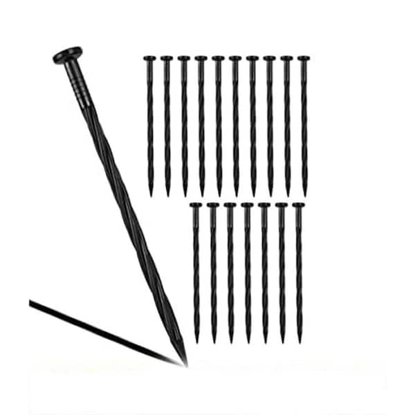 Phewnyzo 50-Pack 8 in. Plastic Landscape Edging Spikes for Garden and Turf