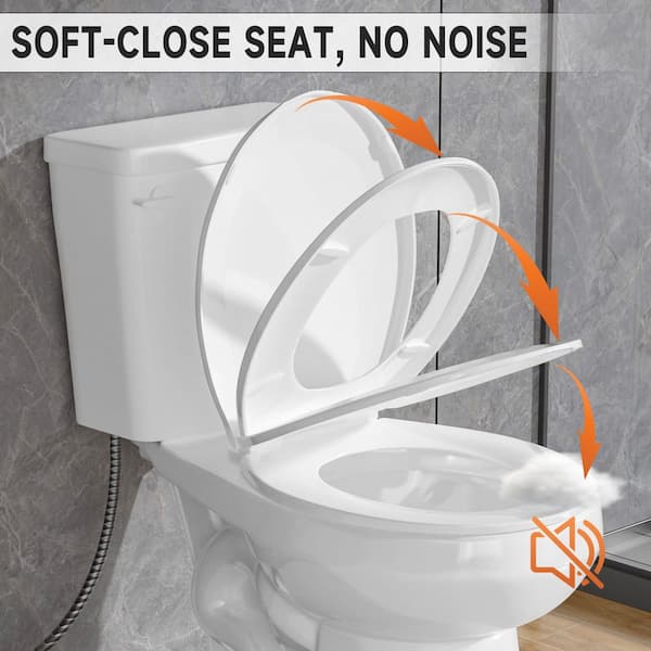 WetBase 17 in. ADA Toilet 1.28 GPF Single Flush 2-Piece Toilet