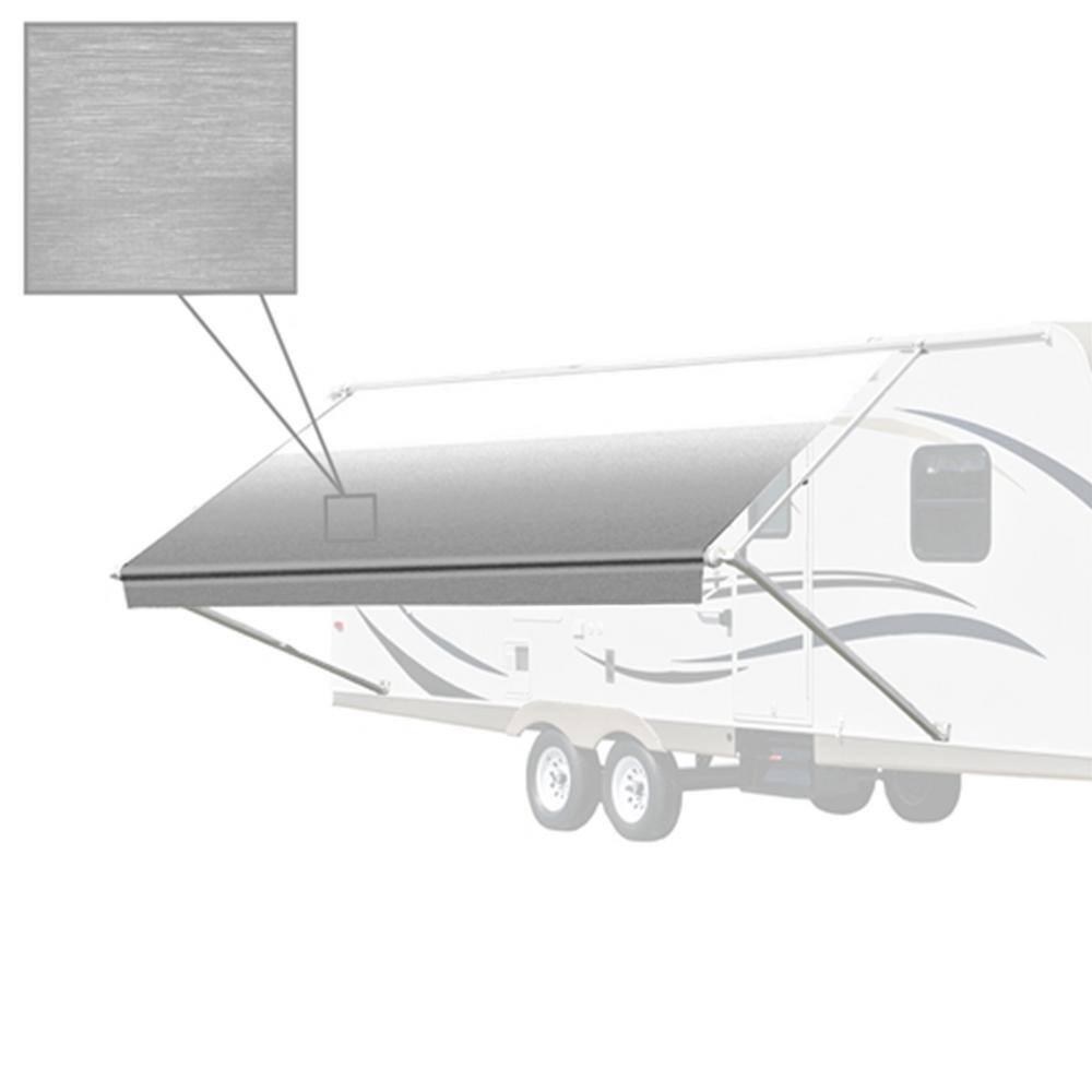 ALEKO Grey 16x8 ft Retractable Waterproof Vinyl Patio Awning