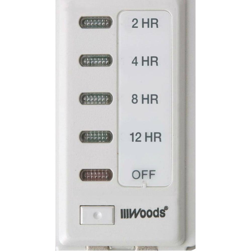 White 12-Hour In-Wall Digital Countdown Timer